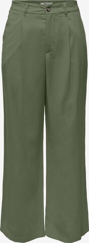 ONLY Pleat-Front Pants 'ARIS' in Green: front