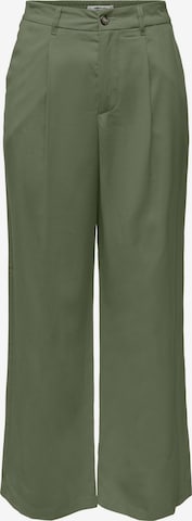 Pantaloni con pieghe 'ARIS' di ONLY in verde: frontale