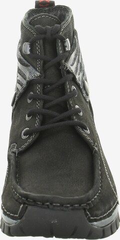 Wolky Lace-Up Ankle Boots in Black