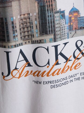 Maglietta 'JORBOSTON PHOTO' di JACK & JONES in bianco