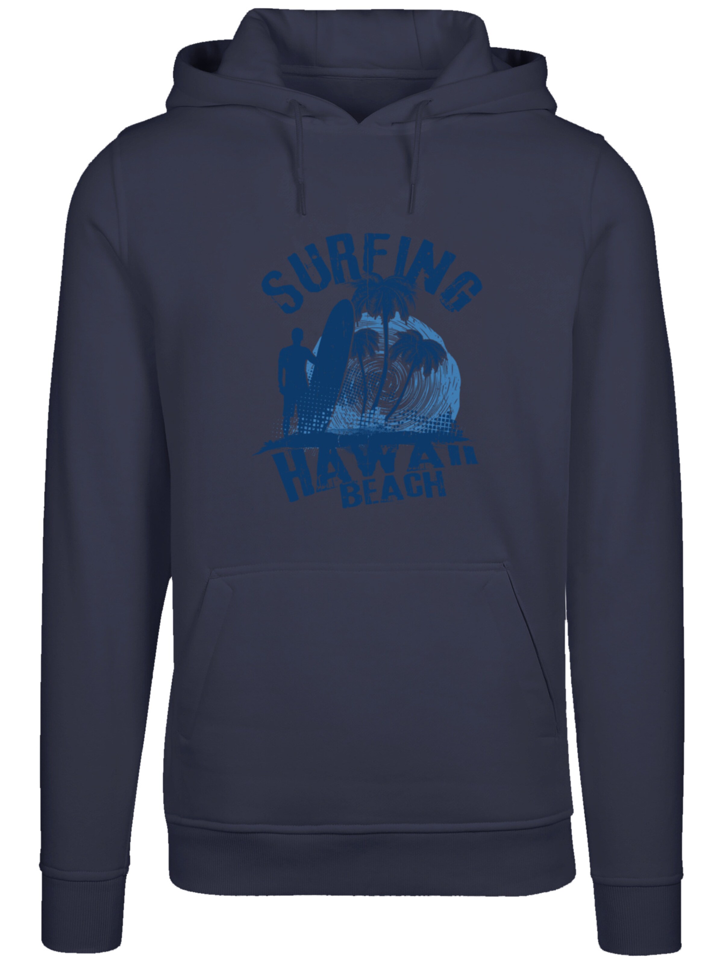 Sweat-shirt 'Hawaii Surf Beach Summer' F4NT4STIC en bleu : devant