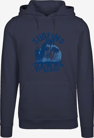 Sweat-shirt 'Hawaii Surf Beach Summer' F4NT4STIC en bleu : devant