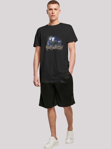 F4NT4STIC T-Shirt 'Harry Potter Hogwarts Castle Schule' in Schwarz