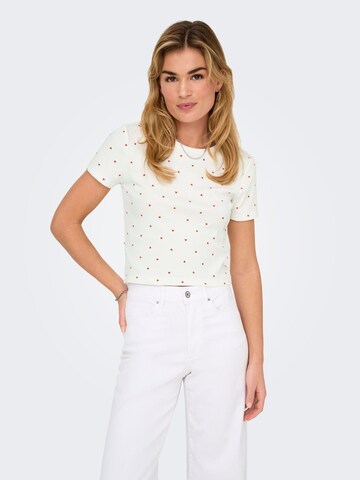 ONLY Póló 'ONLFENJA' - fehér: elől