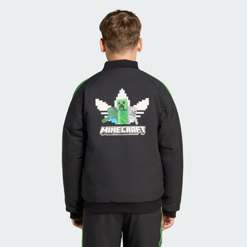Veste mi-saison 'x Minecraft' ADIDAS ORIGINALS en noir : devant