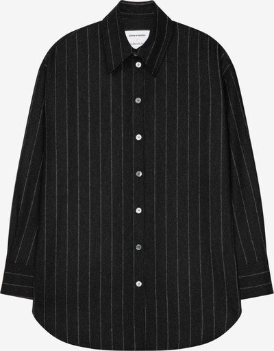 SEIDENSTICKER Bluse 'Schwarze Rose' in grau / schwarz, Produktansicht