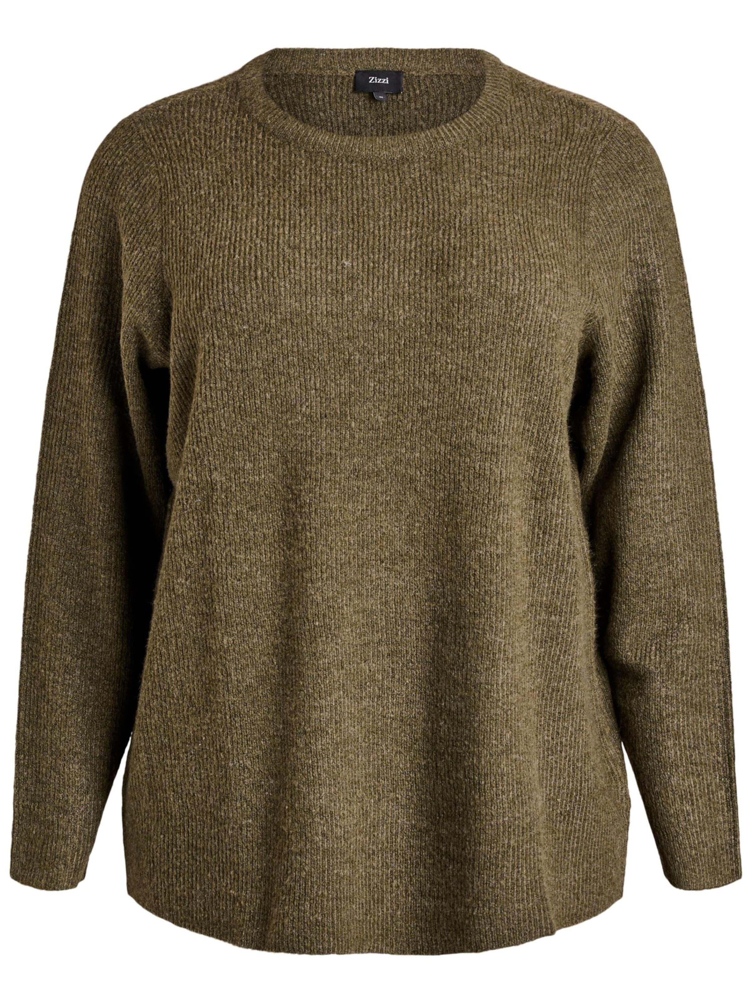 Zizzi Svetr 'Cavilma' – zelená: přední strana