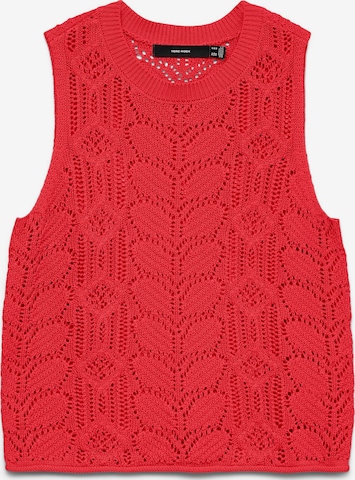VERO MODA Stricktop 'VMMisty' in Rot: Vorderseite