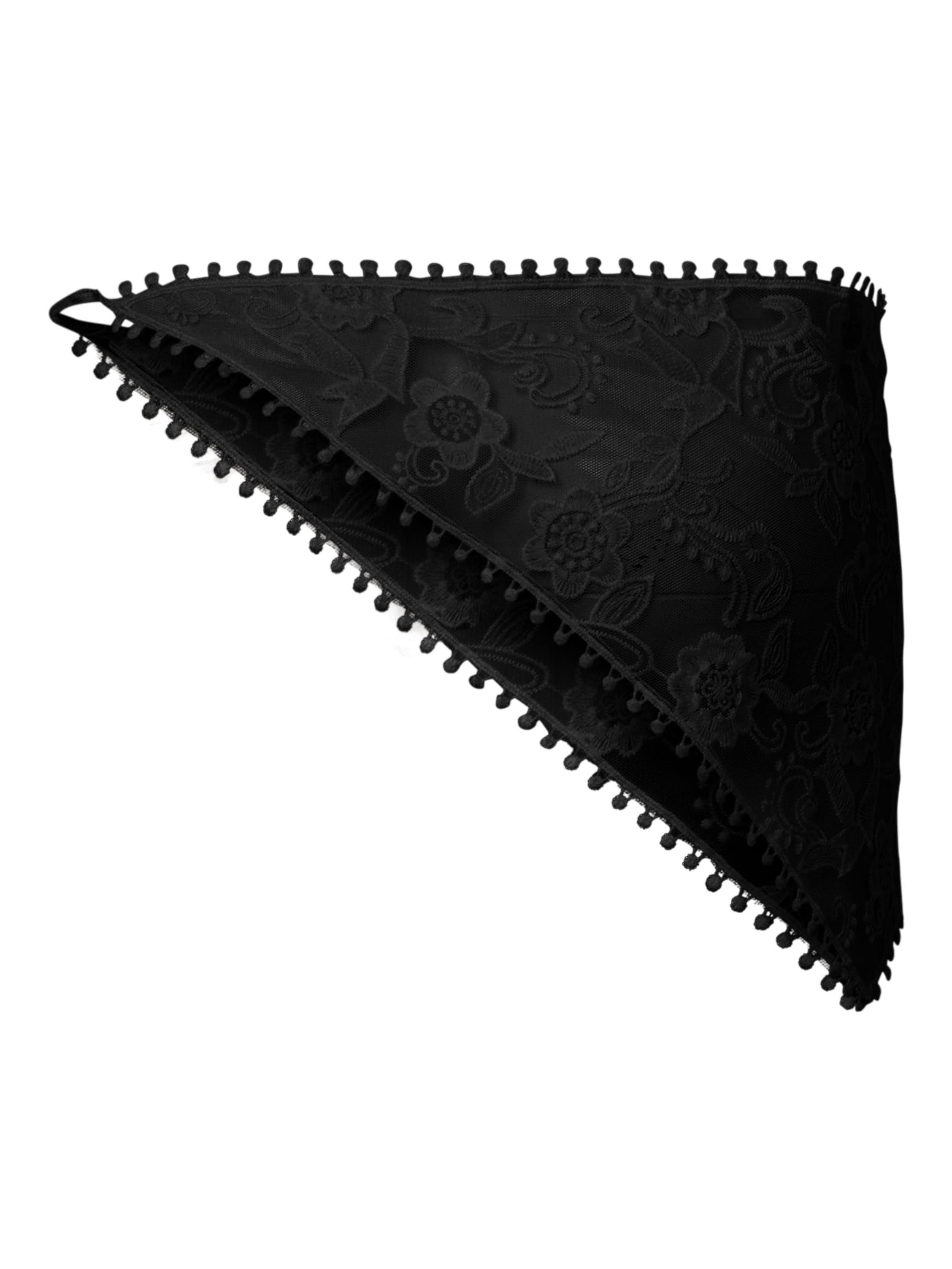 PIECES Tuch in Schwarz