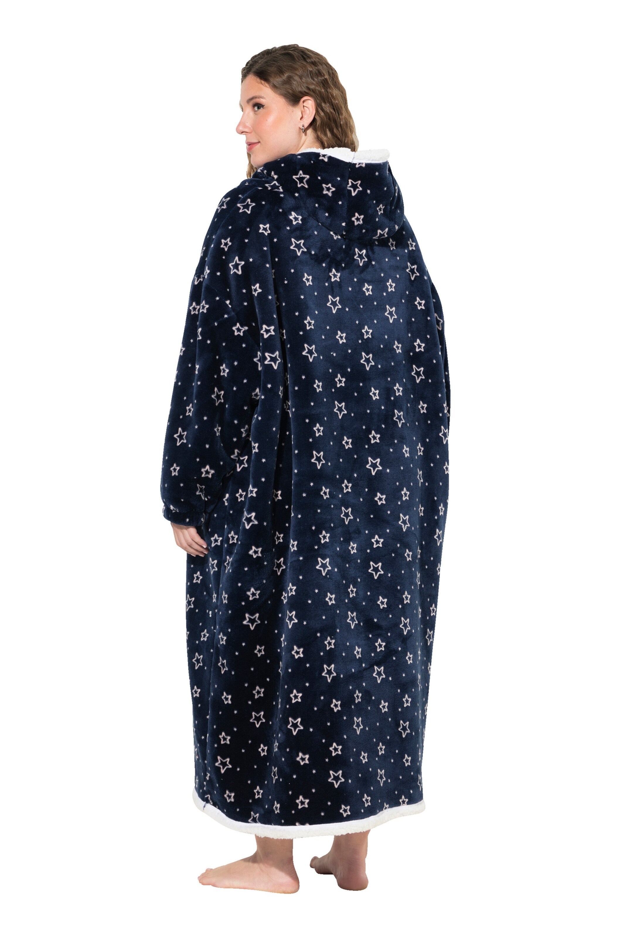 Ulla Popken Bathrobe long in Blue
