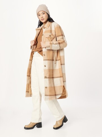 RIP CURL Between-Seasons Coat 'BREEZE CHECK' in Beige