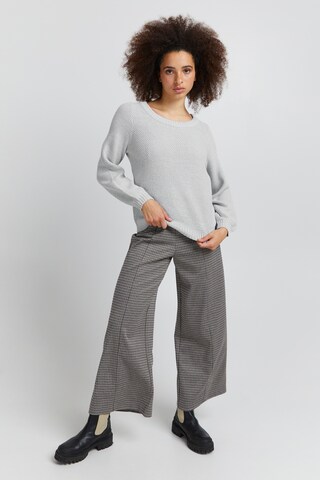 ICHI - Pullover 'Noelle' em cinzento