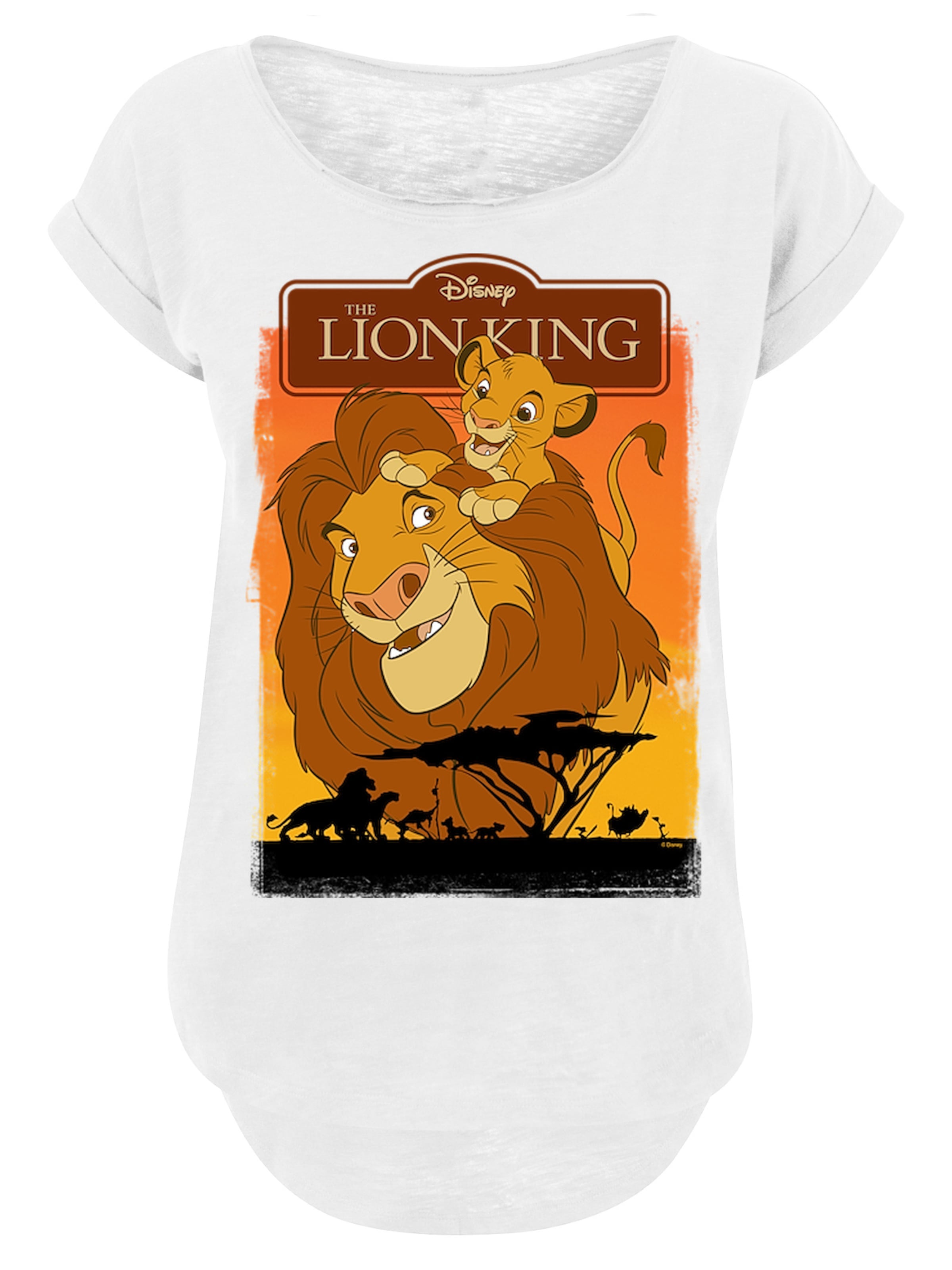 Frauen Shirts & Tops F4NT4STIC T-Shirt 'Der König der Löwen' in Weiß - KD25314 Frauen Shirts & Tops F4NT4STIC T-Shirt 'Der König der Löwen' in Weiß - KD25314