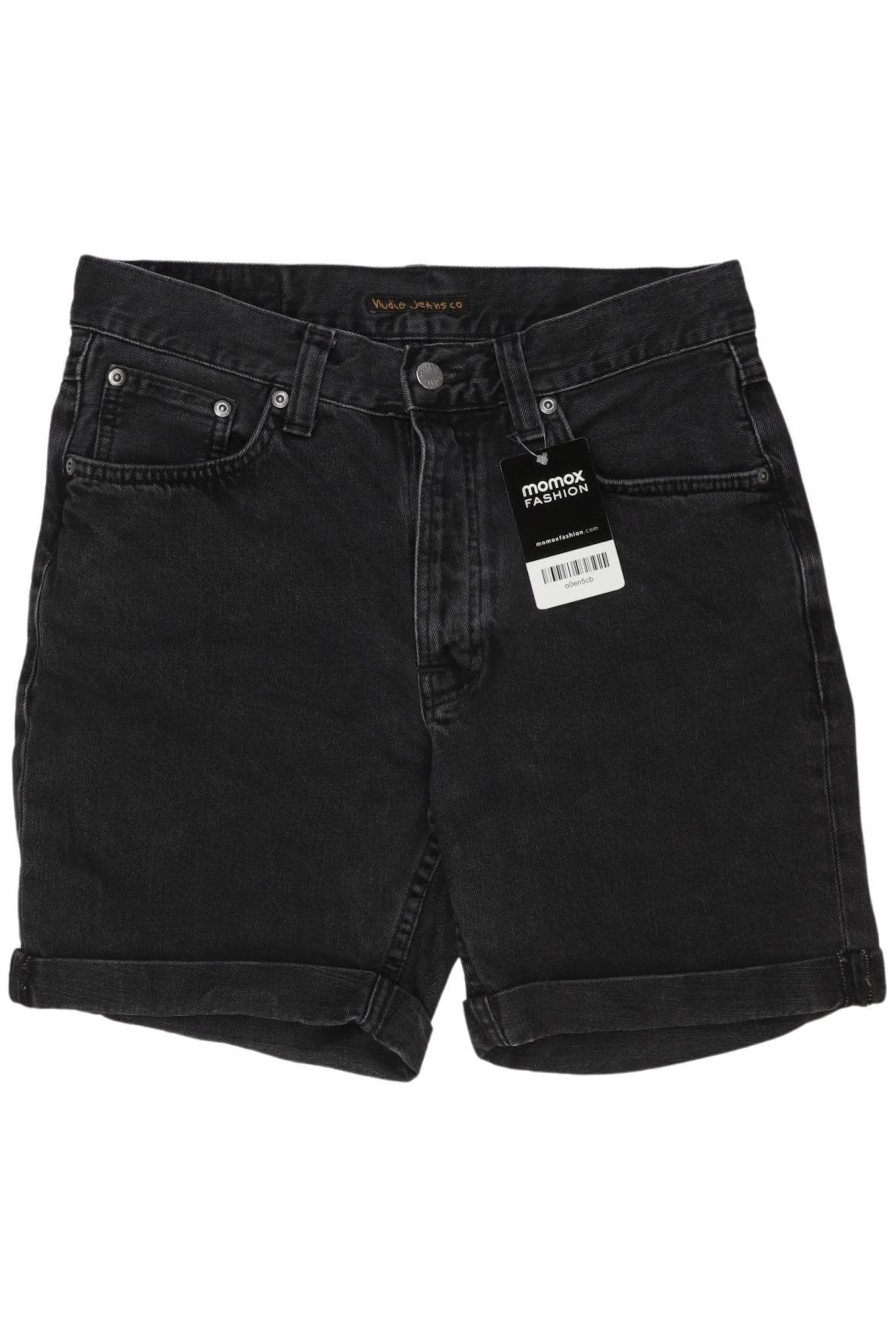 Nudie Jeans Co Shorts 28 in Schwarz: Vorderseite