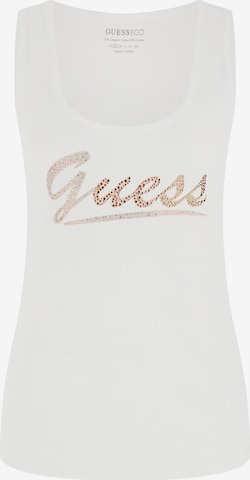 GUESS Top – bílá: přední strana