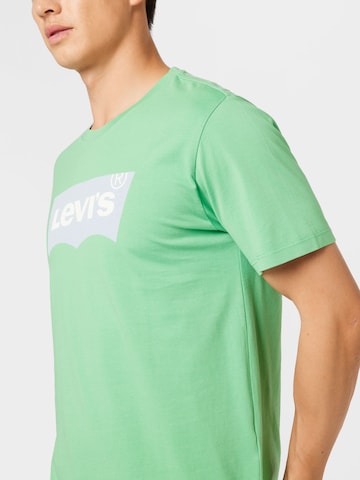 LEVI'S ® tavaline Särk 'Graphic Crewneck Tee', värv roheline