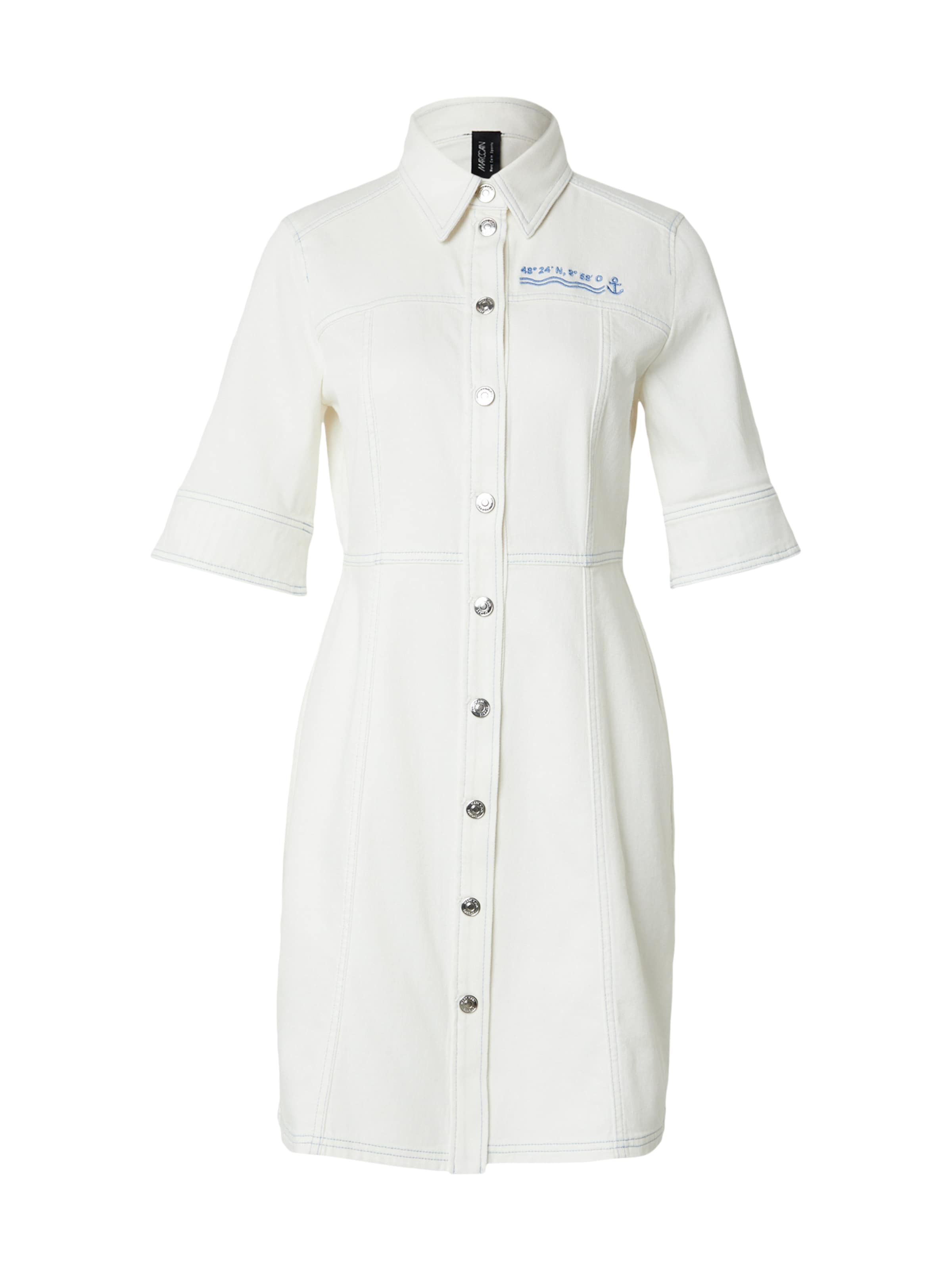 Marc Cain Robe en 34 en bleu clair / blanc, Vue avec produit