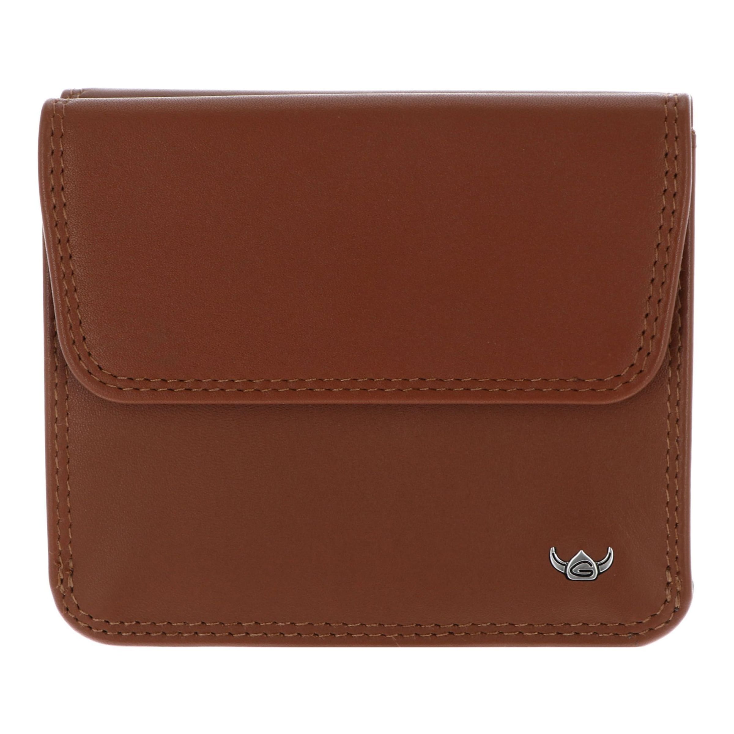 Porte-monnaies 'Polo' GOLDEN HEAD en marron : devant
