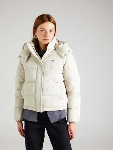 Calvin Klein Jeans Between-season jacket 'MATTE' in Beige: front