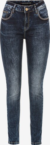 CIPO & BAXX Skinny Jeans in Blauw: voorkant