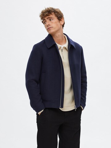 SELECTED HOMME Between-Season Jacket 'Filip' in Blue