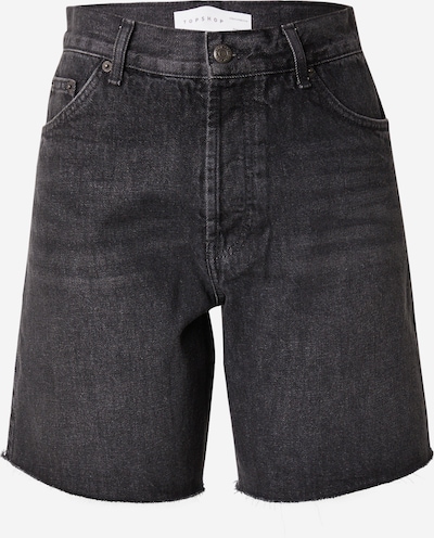 TOPSHOP Shorts 'Jort' in black denim, Produktansicht