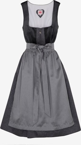 SPIETH & WENSKY Dirndl 'Buchsbaum' in Grey: front