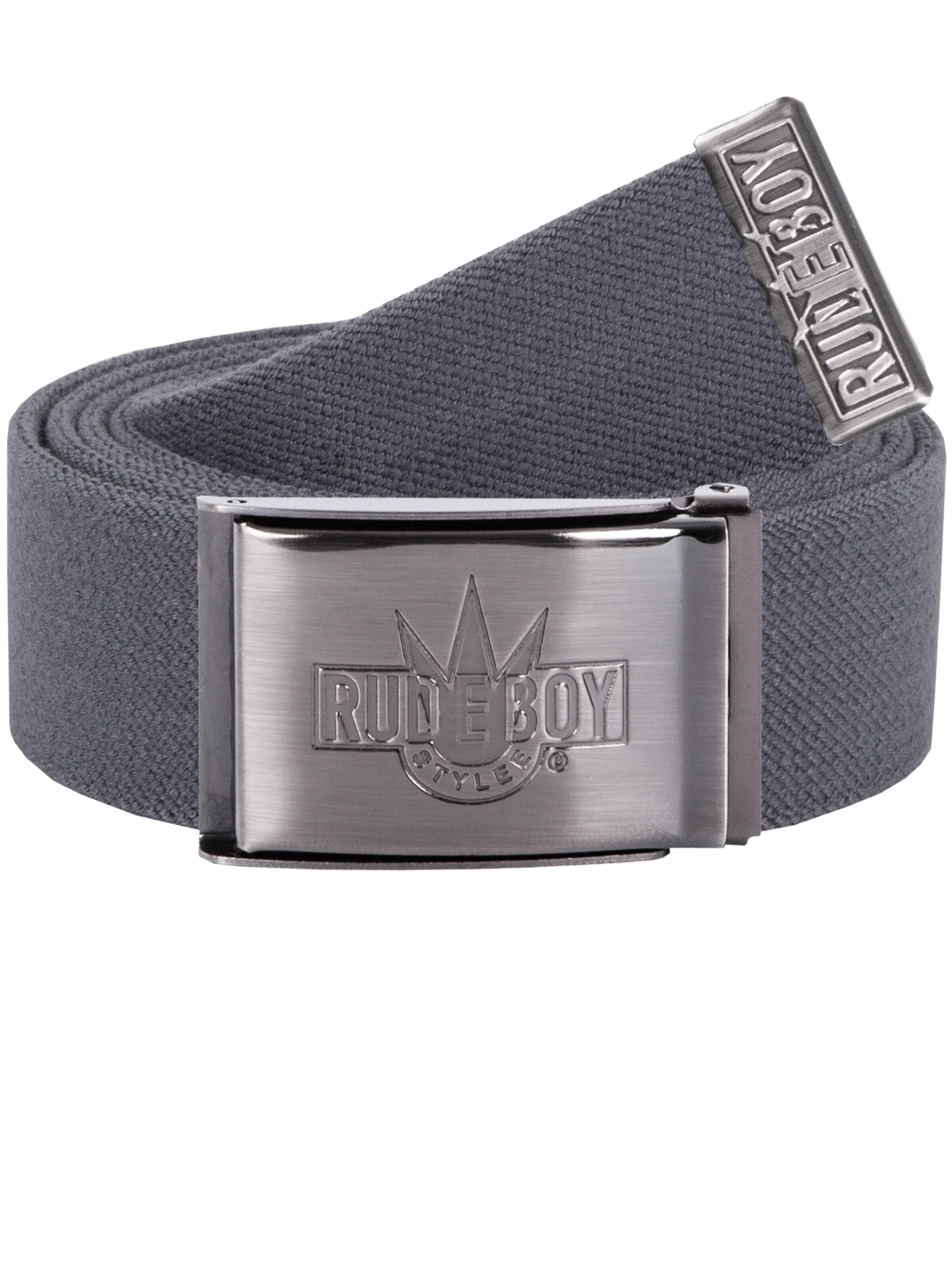 Rudeboy Stylee Belt 'Stretch Rudeboy Matt' in Grey: front
