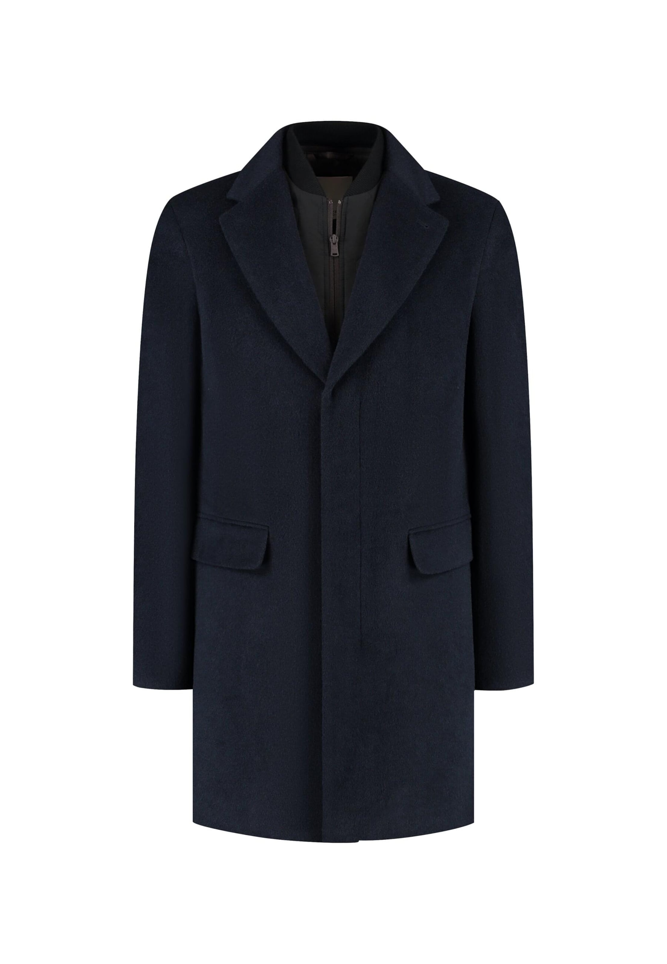 Dstrezzed Mantel 'Carter' in Blau: Vorderseite