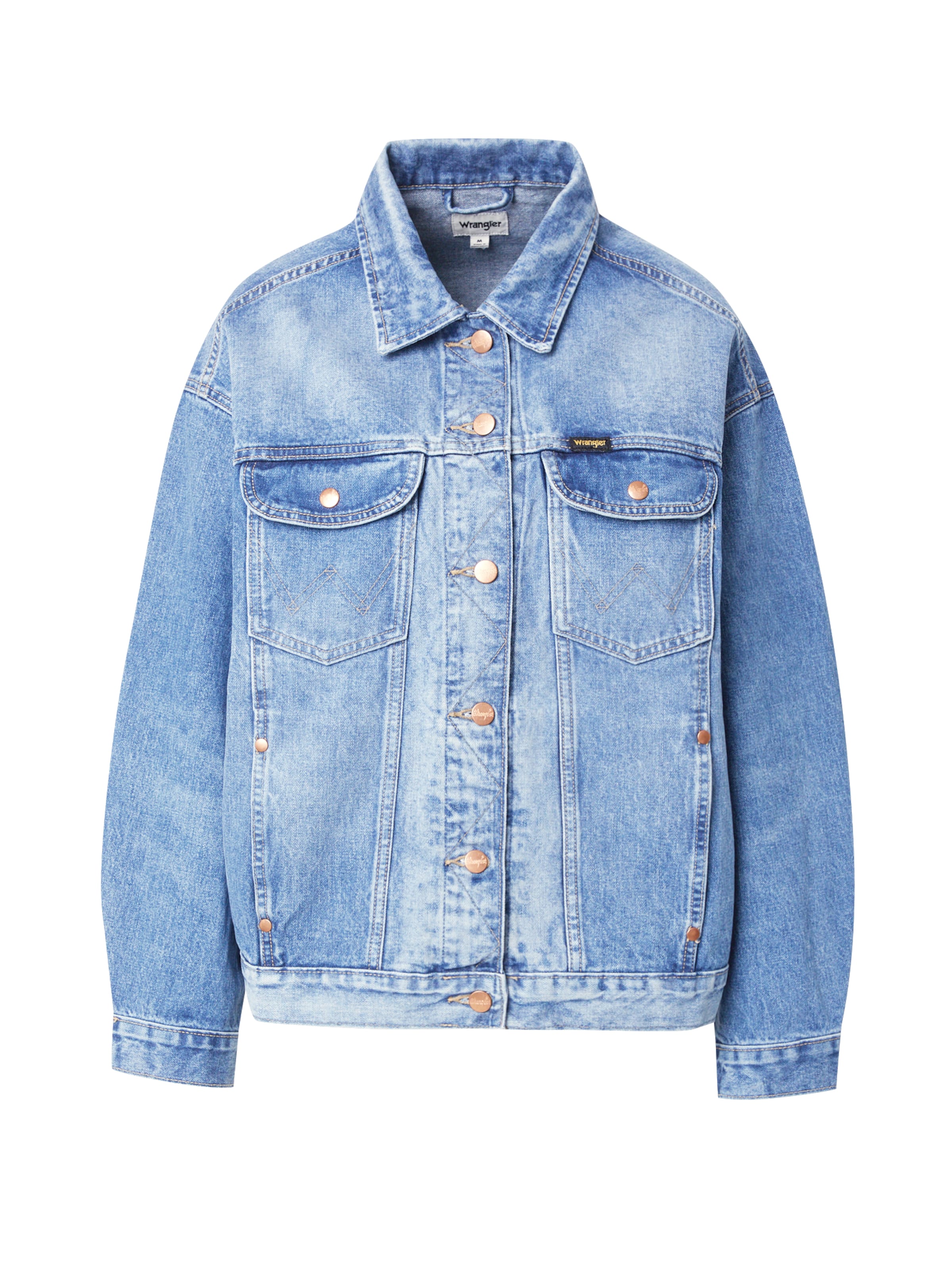 WRANGLER Kurtka przejściowa 'JUMBO' w kolorze niebieski: przód