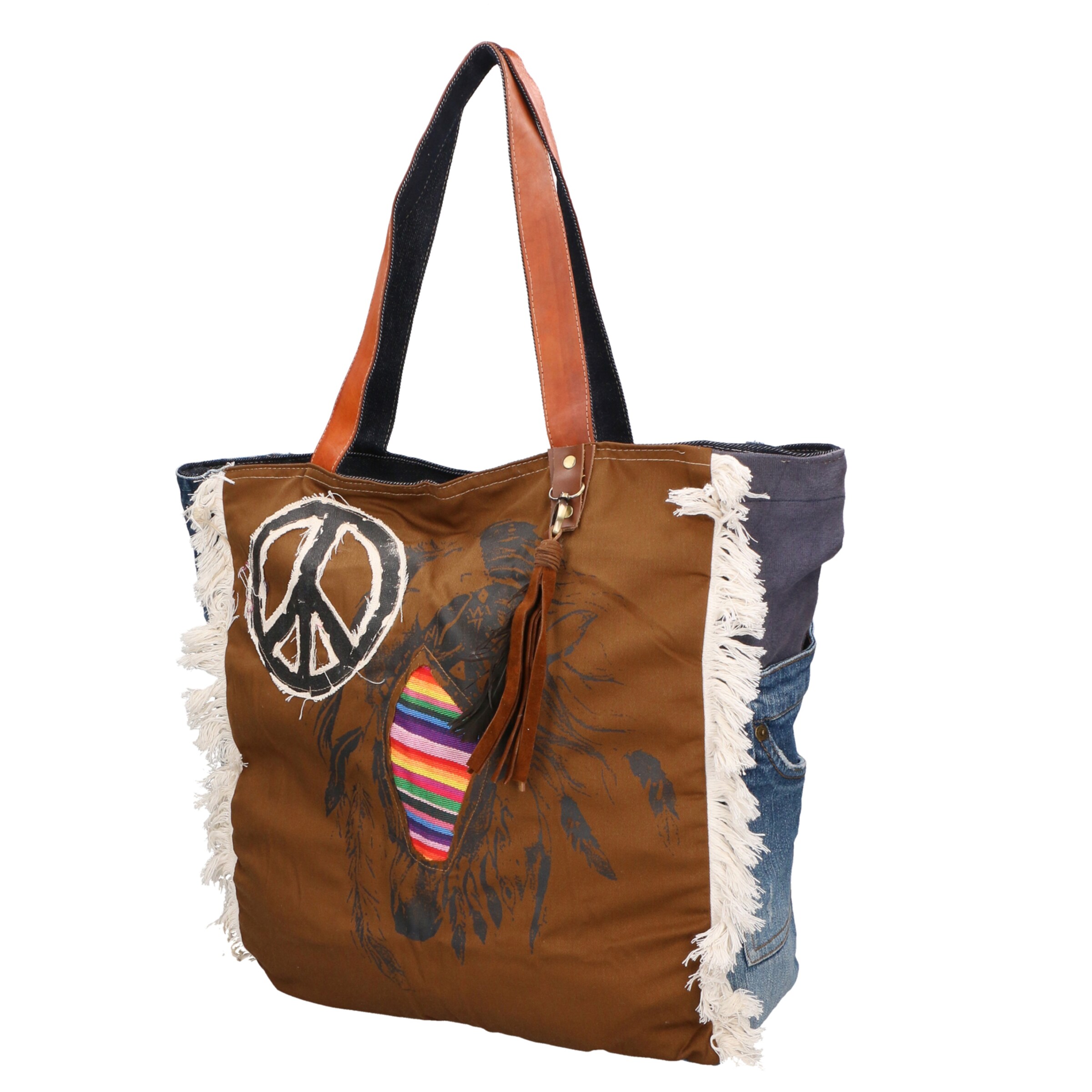 Gave Lux Schultertasche in Braun: Vorderseite