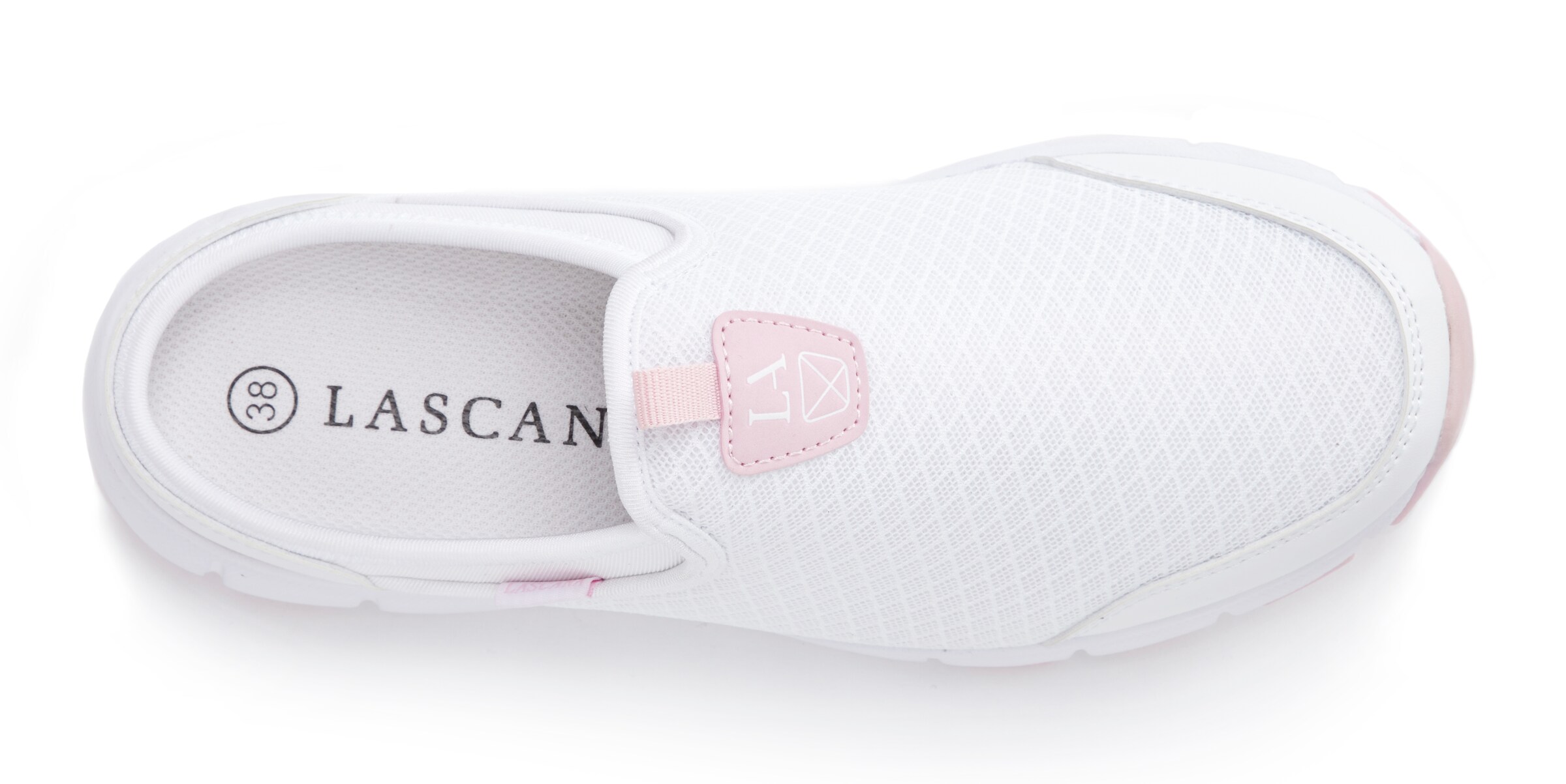 LASCANA Slip on boty – bílá