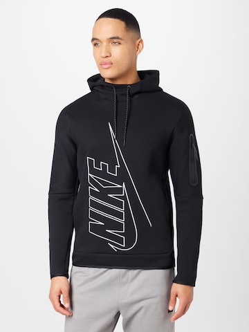 Nike Sportswear Αθλητική μπλούζα φούτερ σε μαύρο: μπροστά