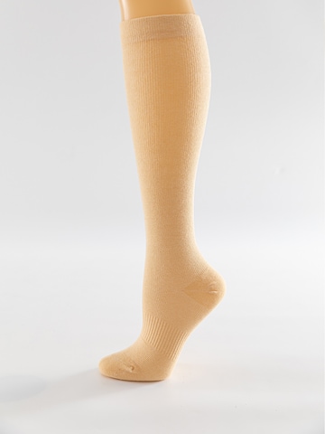 Millo Knee High Socks 'Cottom Comfort' in Beige