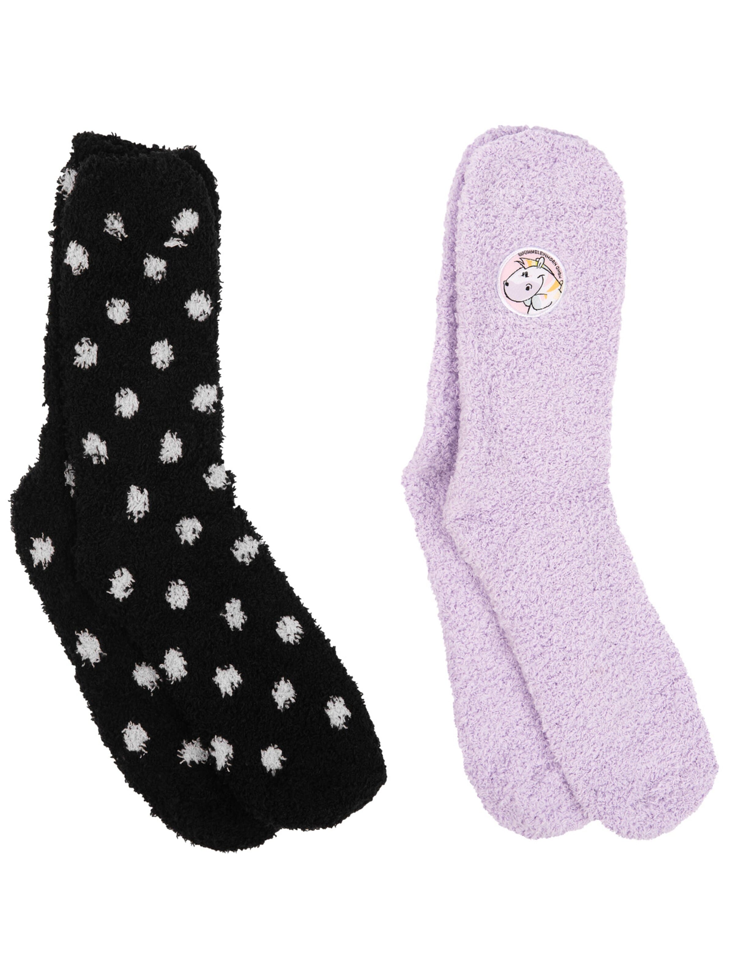 pummel & friends Socks 'Kuschelsocken Zebrasus Pummeleinhorn' in Mixed colors: front
