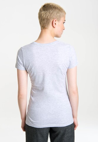 LOGOSHIRT Shirt 'Faul sein ist wunderschön' in Grey
