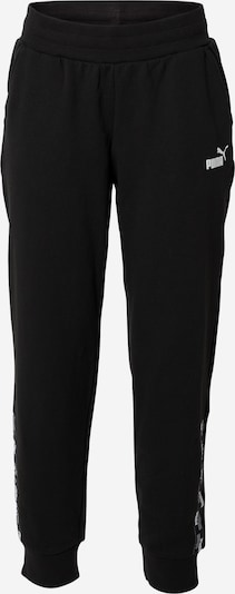 Pantaloni sport PUMA pe negru / alb, Vizualizare produs