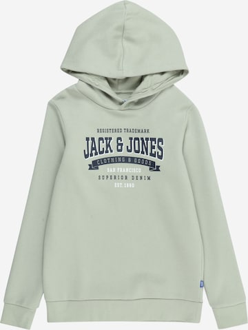 Felpa di Jack & Jones Junior in verde: frontale