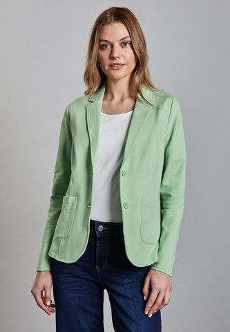 STREET ONE Basic Blazer in Grün: Vorderseite