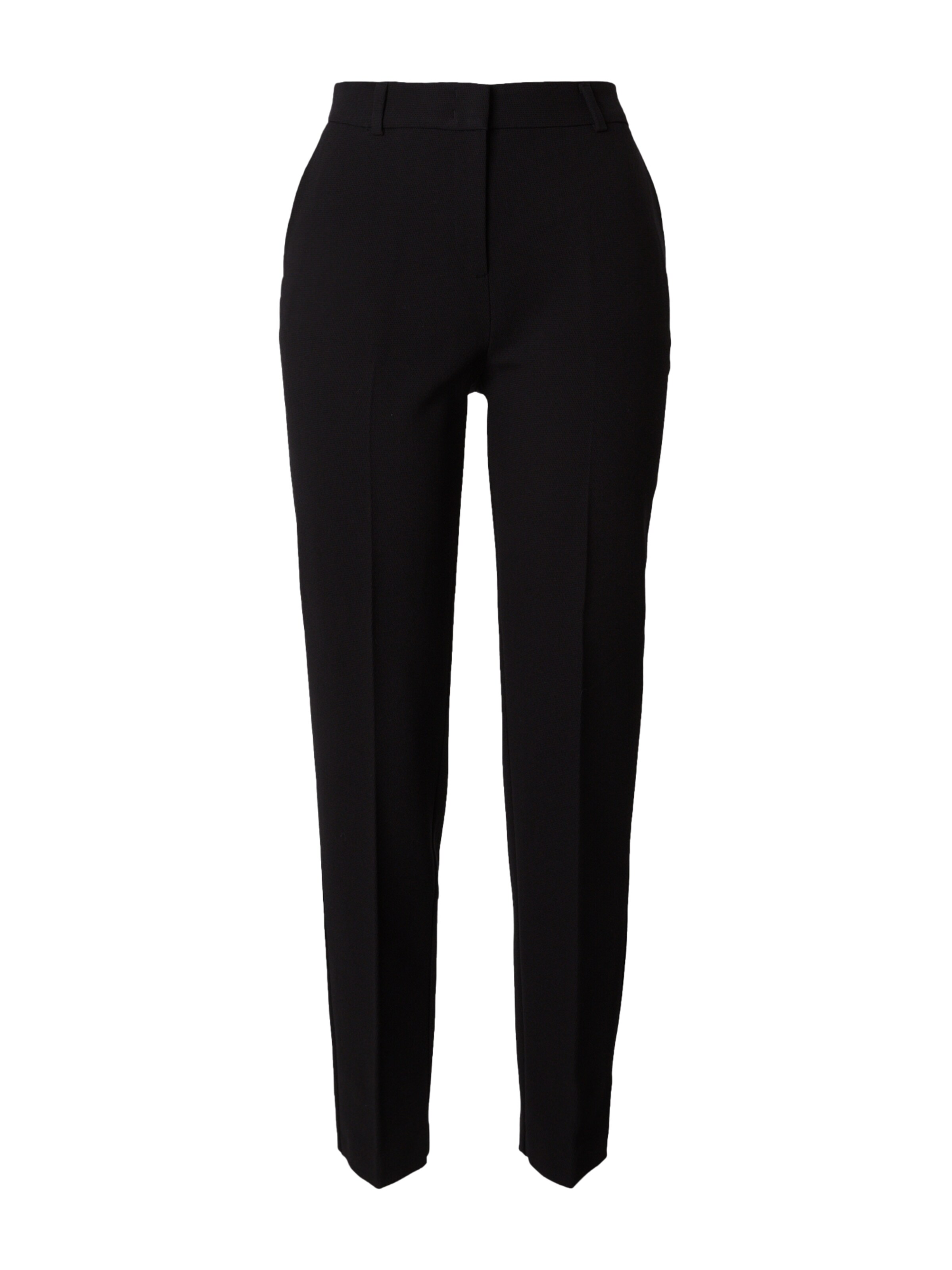 COMMA Regular Bügelfaltenhose in Schwarz: Vorderseite