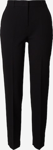 COMMA Regular Pleated Pants in Black: front