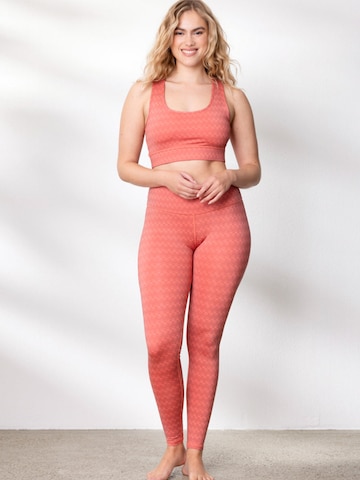 Bustino Reggiseno sportivo 'Racerback' di Hey Honey in arancione: frontale