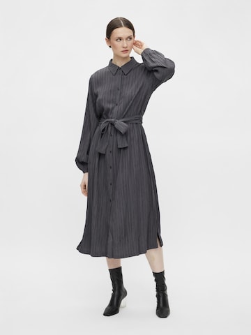 OBJECT Shirt dress 'Rita' in Grey: front