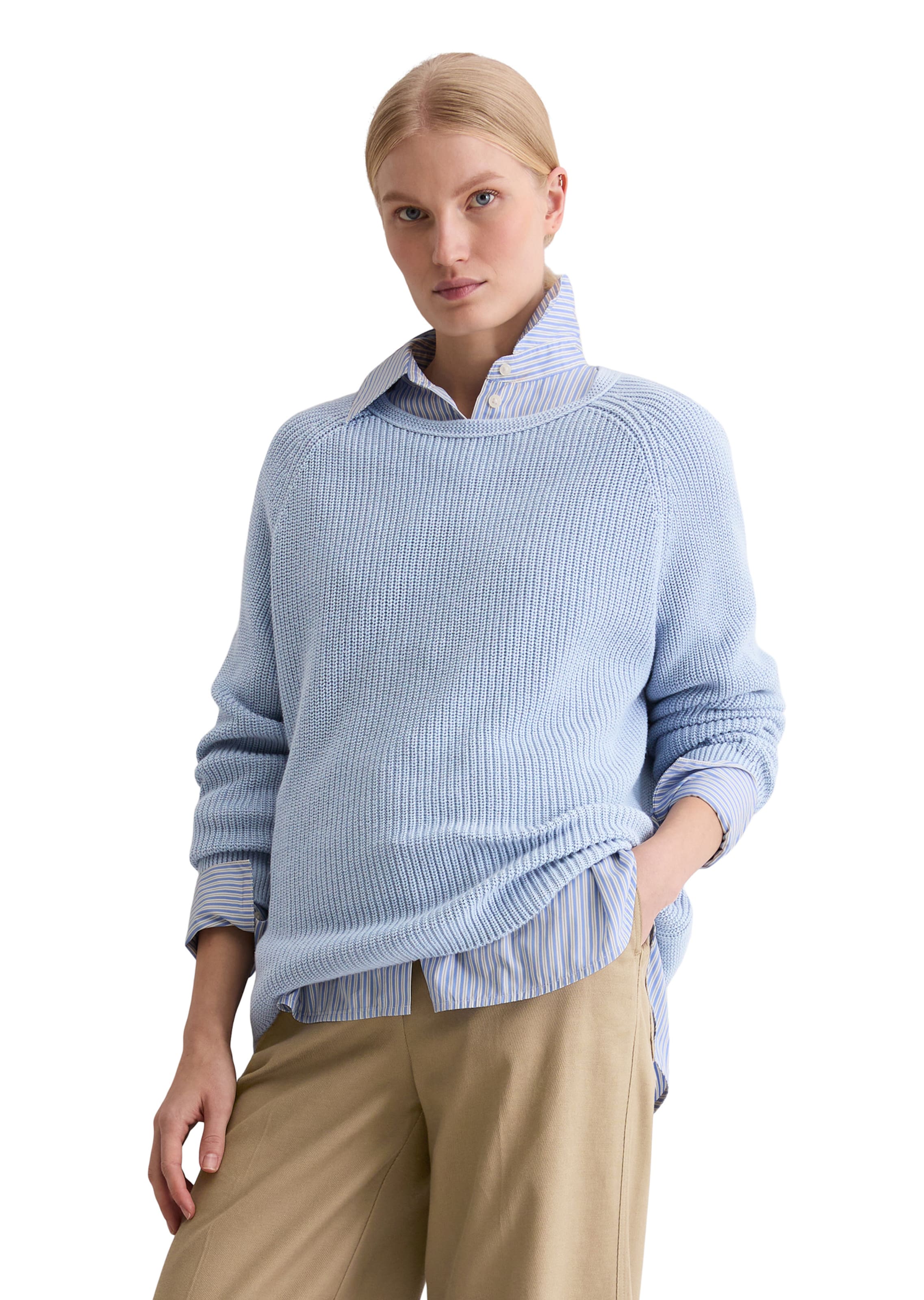 Marc O'Polo Trui in Blauw: voorkant