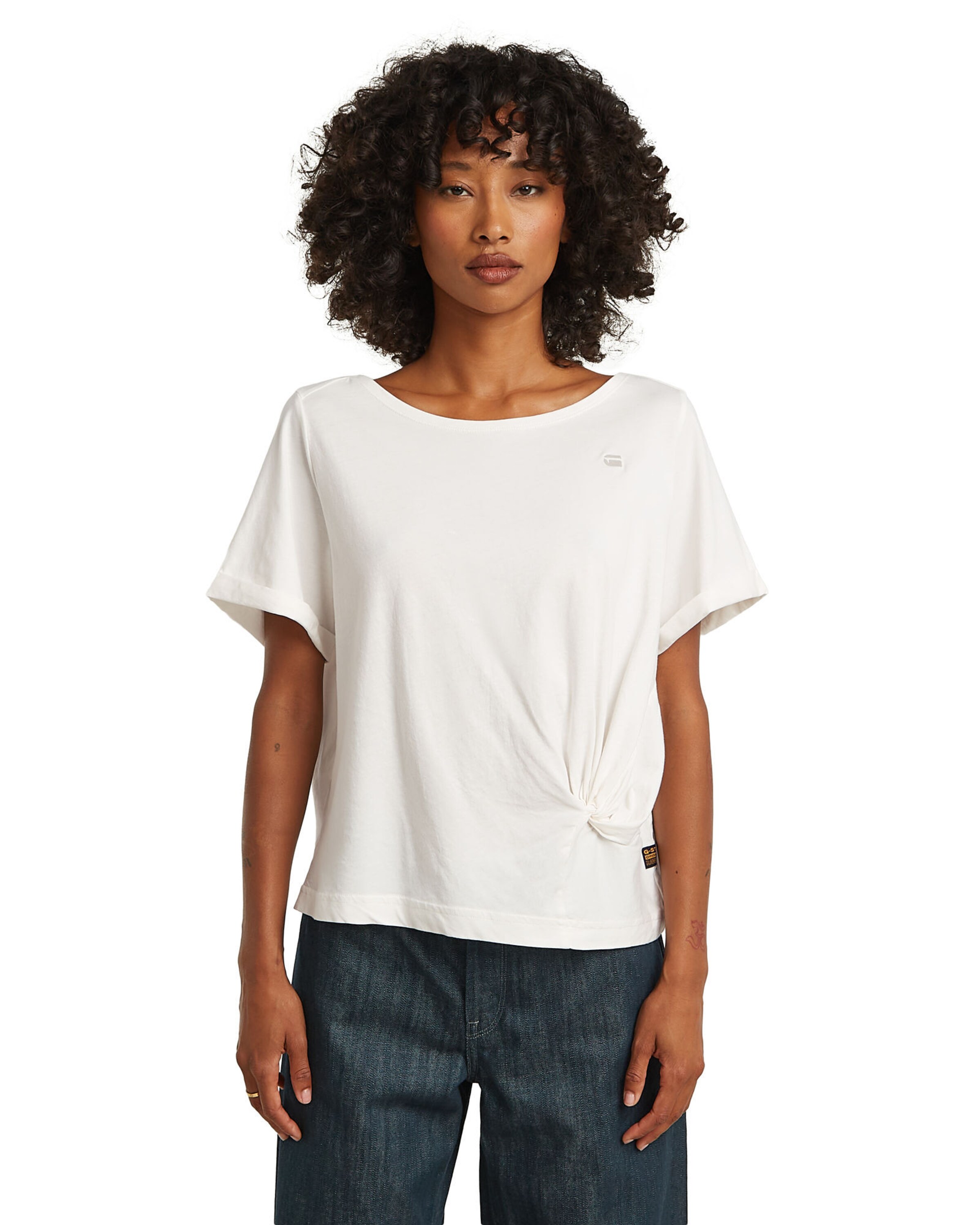 G-STAR Shirt in Wit: voorkant