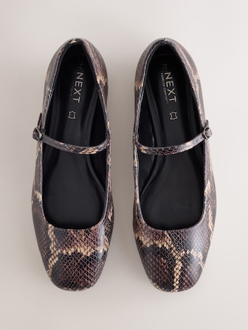 Next Ballerina met riempjes 'Forever Comfort' in Bruin