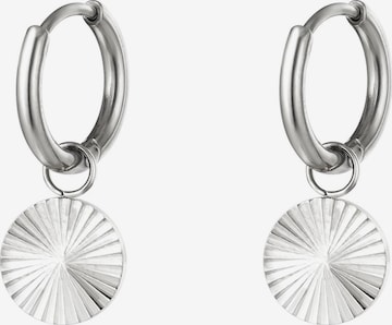 Cala Rose Earrings 'SOLA' in Silver: front