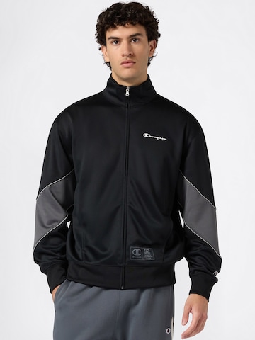 Veste de survêtement Champion Authentic Athletic Apparel en noir : devant