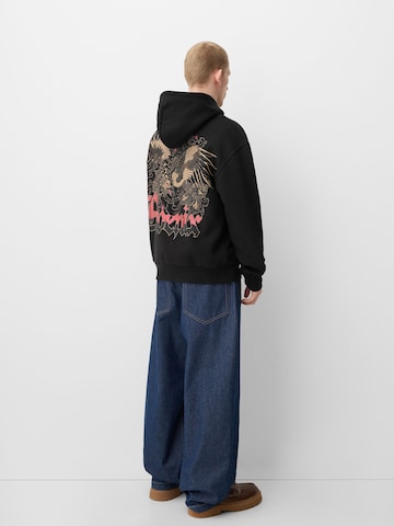 Bershka Sweatshirt in Schwarz