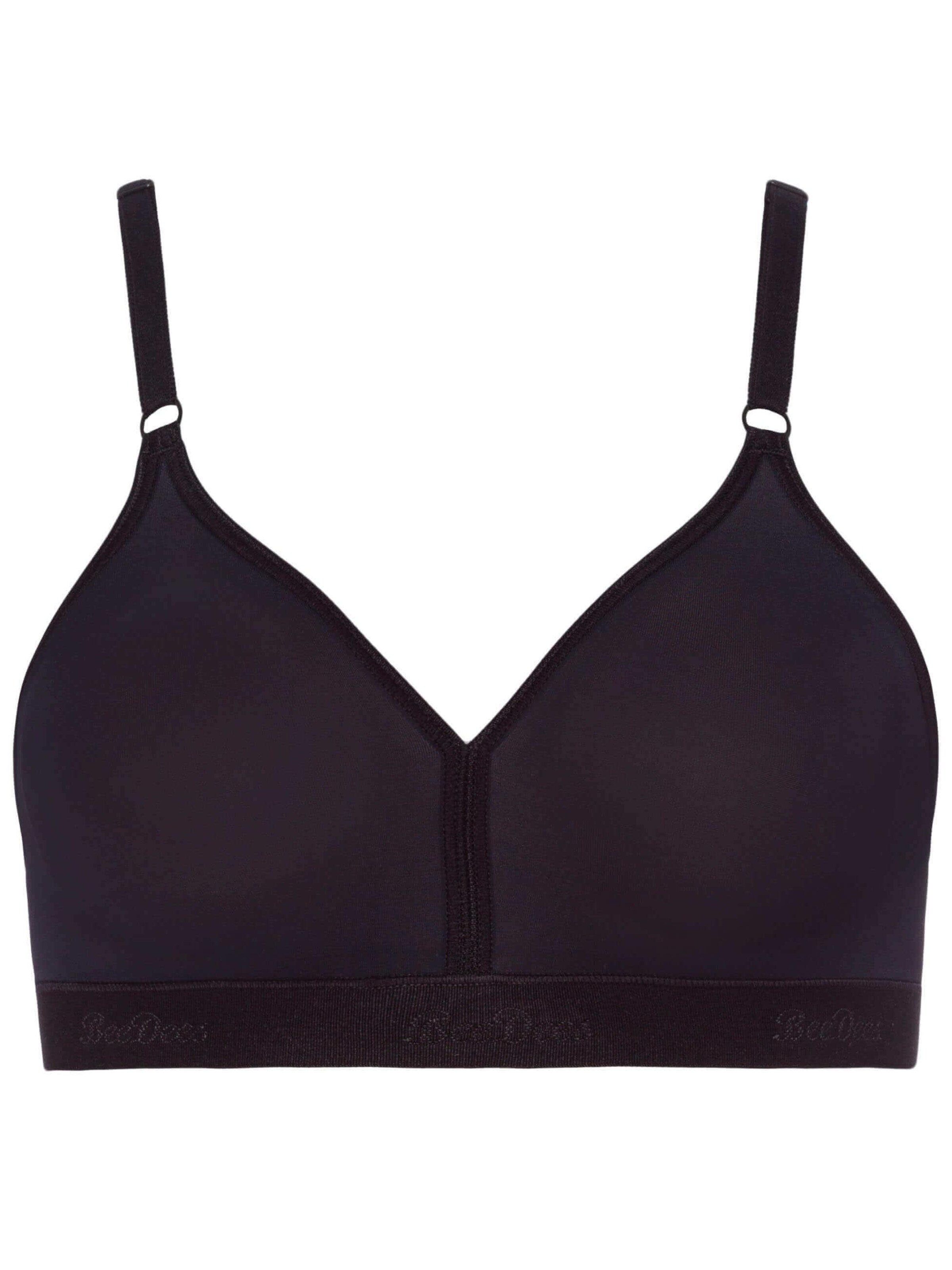 BeeDees Bra 'Soft-BH Microfun N' in Black: front